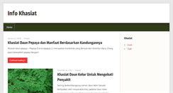 Desktop Screenshot of khasiat.info